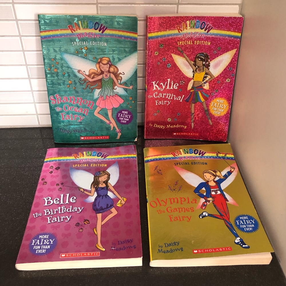 4 Rainbow Magic special edition fairy books